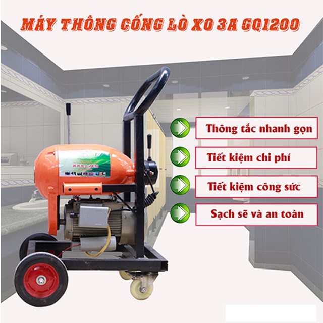 thông tắc cống bằng máy lò xo 3